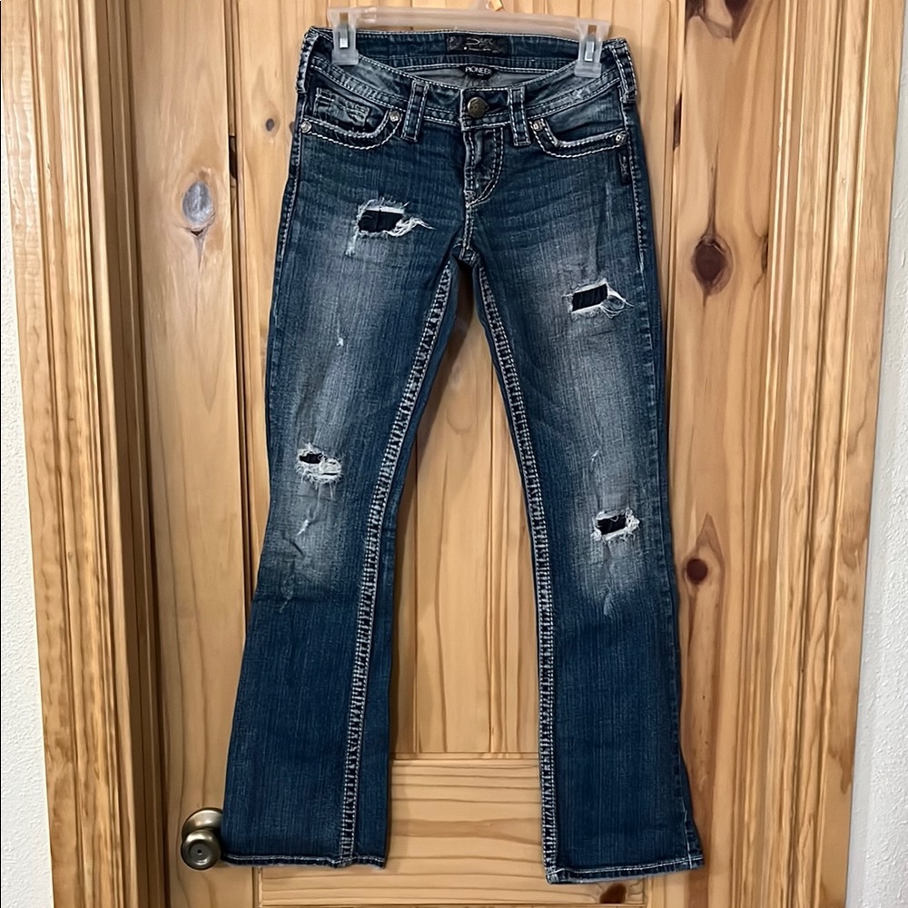 Silver Jeans Dark Blue Boot Cut Jeans